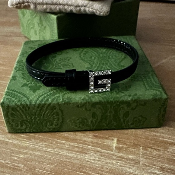 Gucci Leather Bracelet Sz M - Picture 6 of 9